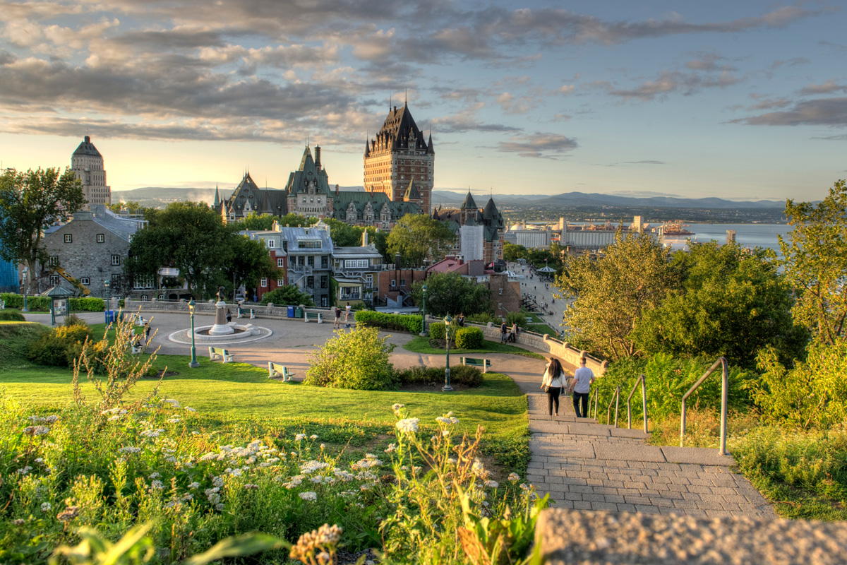 Photo montrant une partie de la ville de Sainte-Foy.