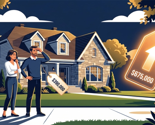 Ecclesiaste, courtier de l'Équipe Jean-François Morin, expliquant la valeur réelle d'une maison à un premier acheteur