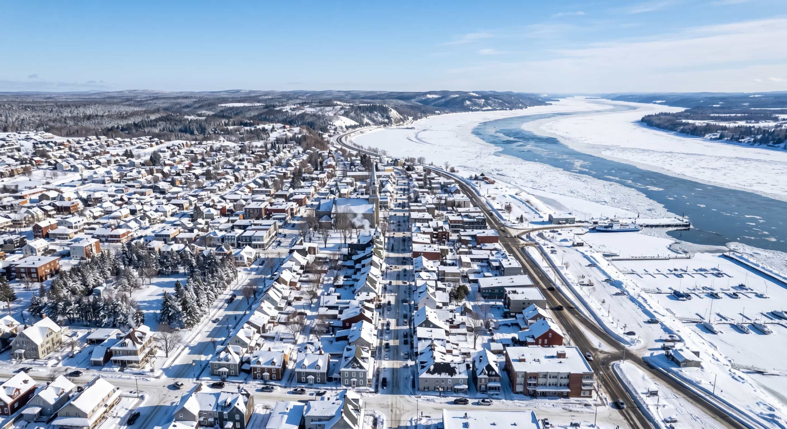 Maison à vendre à Trois-Rivières – vue sur le fleuve Saint-Laurent et la ville