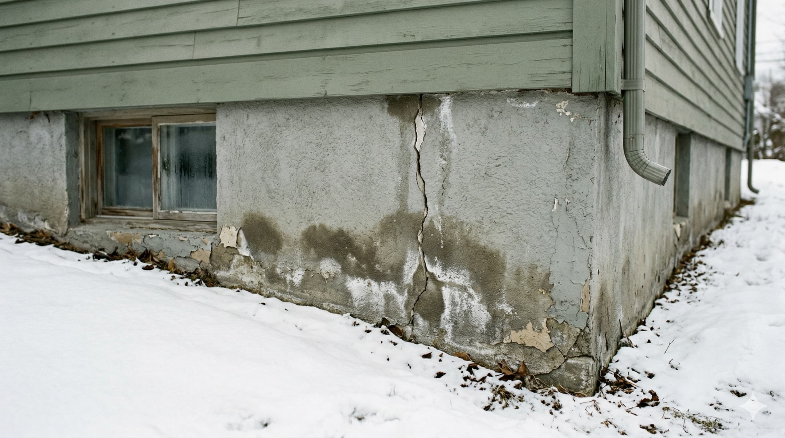 Fissure dans une fondation de maison à Québec — vice caché typique