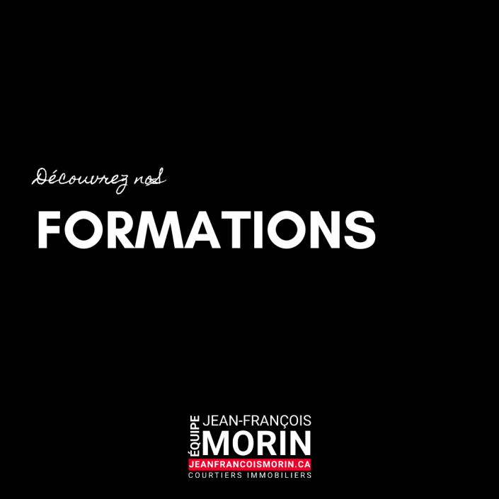 Formations — Équipe Jean-François Morin