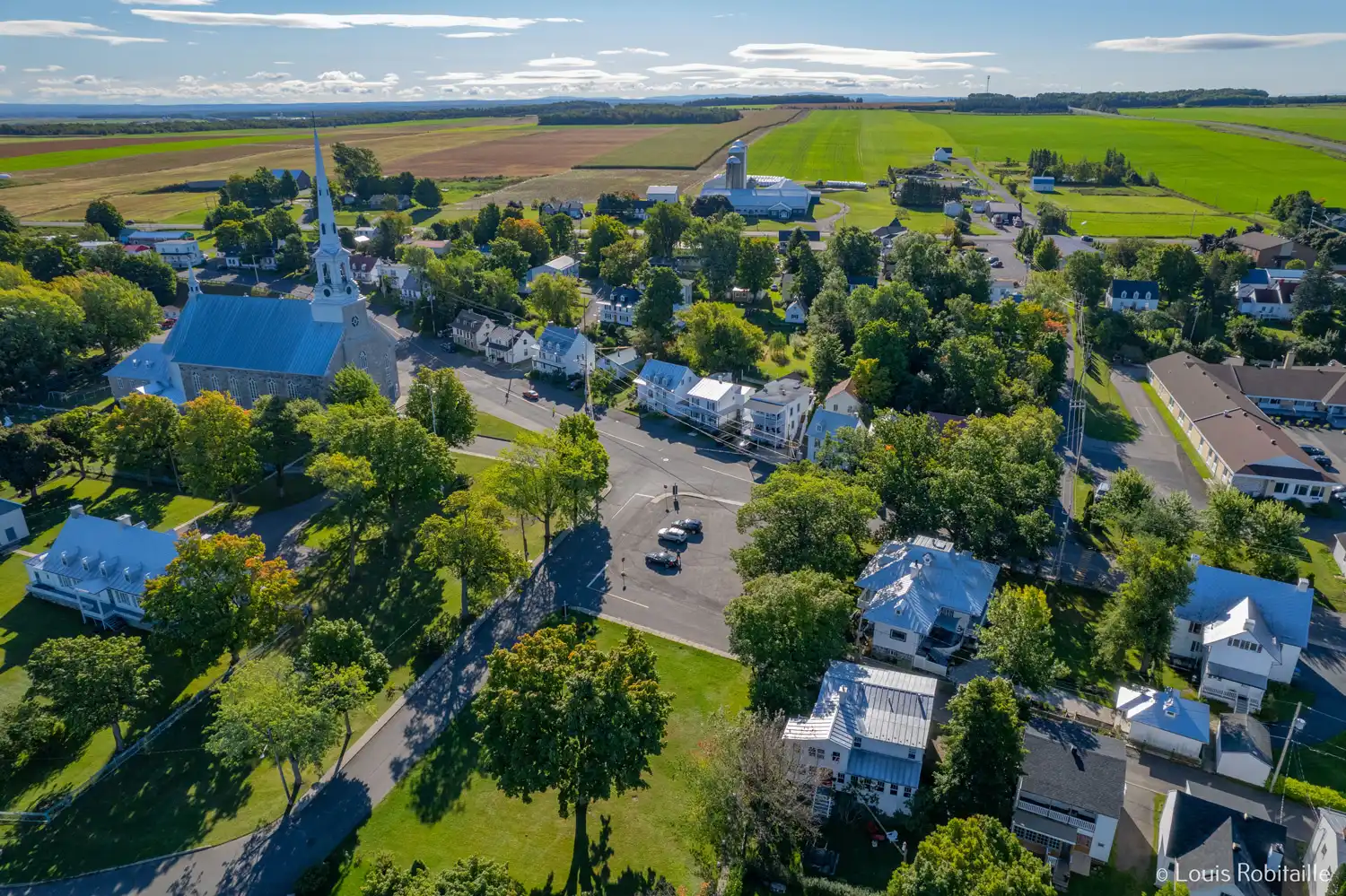 Village et terres agricoles de la MRC de Bellechasse