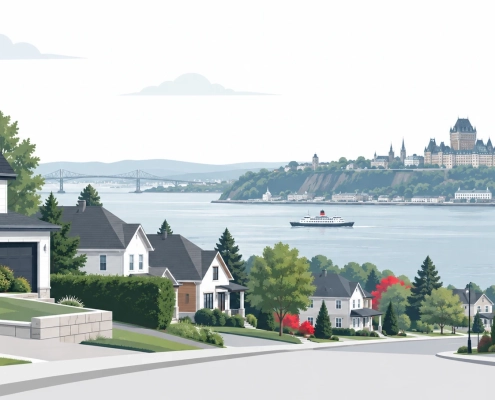 Immobilier à Lévis au Québec et marché résidentiel
