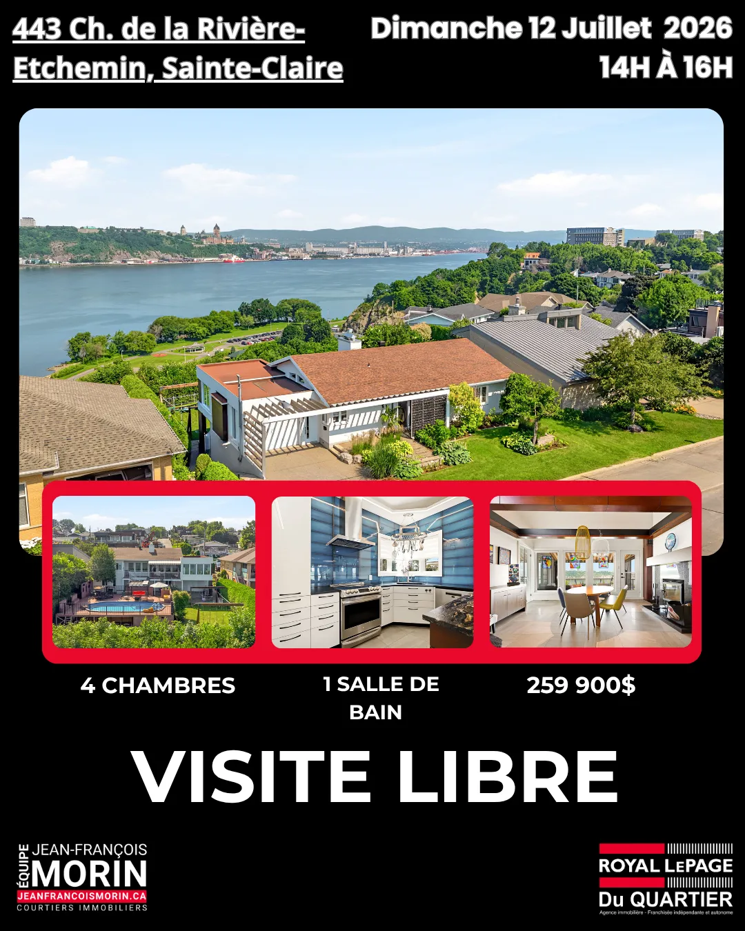 Visite libre au 443, chemin de la Rivière-Etchemin à Sainte-Claire, Équipe Jean-François Morin