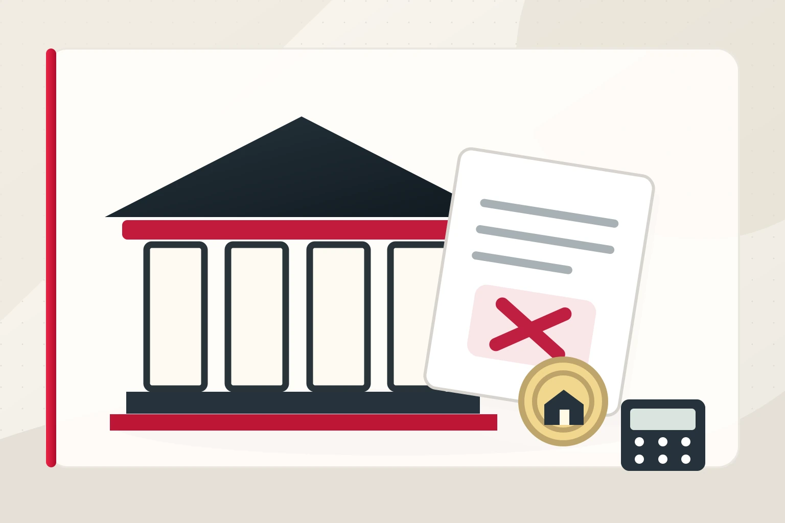 Illustration d’une demande de financement hypothécaire non approuvée pour l’achat d’une maison