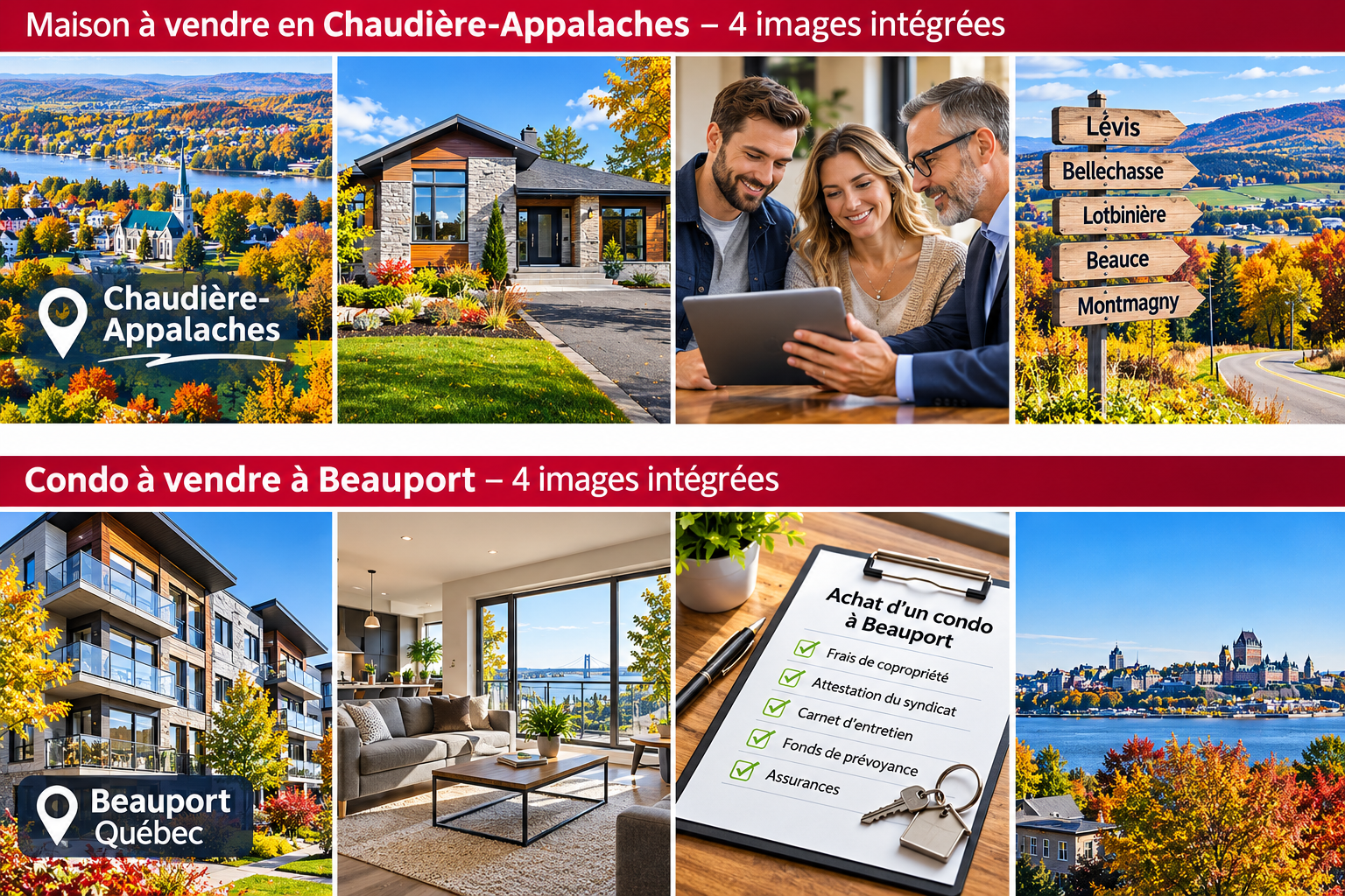 Immeuble de condos contemporain dans l'arrondissement de Beauport
