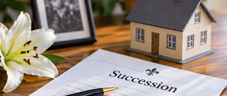 Documents successoraux et maison symbolique pour une vente immobilière au Québec